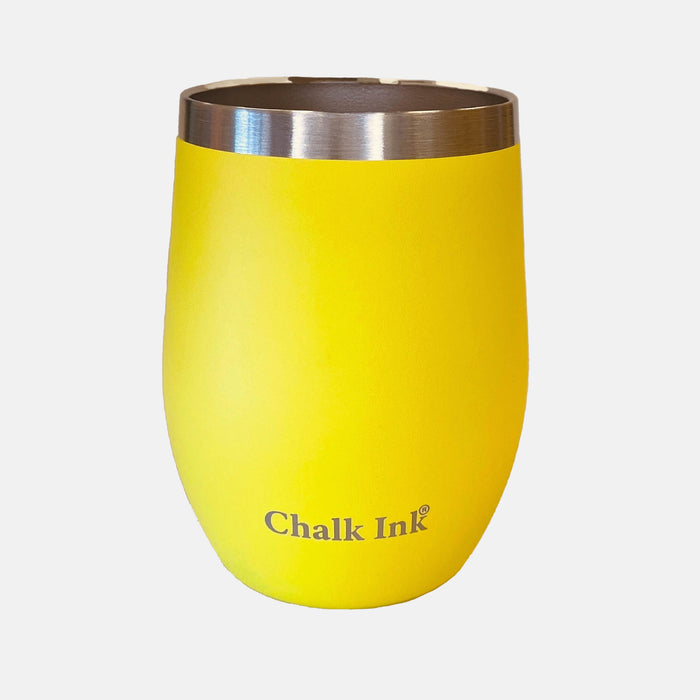 12 oz. Chalk Ink® Firefly Yellow Travel Tumbler with Slider Lid