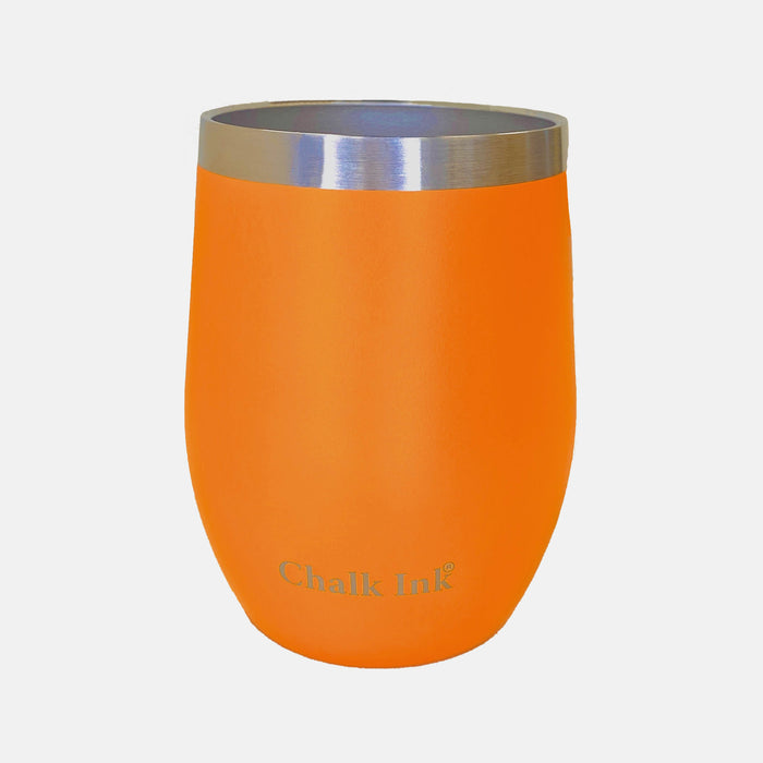 12 oz. Chalk Ink® Mandarin Orange Travel Tumbler with Slider Lid