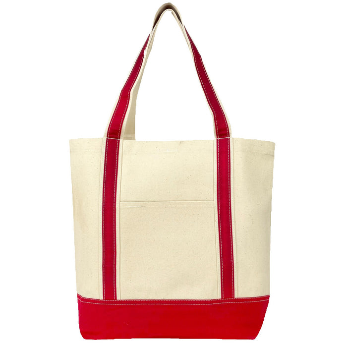 Harbor Beach Tote Bag - 12 Oz Natural Canvas (18 x 15 x 6)
