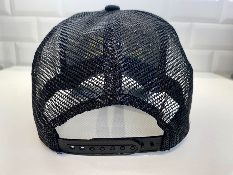 Hey Neighbor Embroidered Six Panel Snap Back Retro Trucker Cap