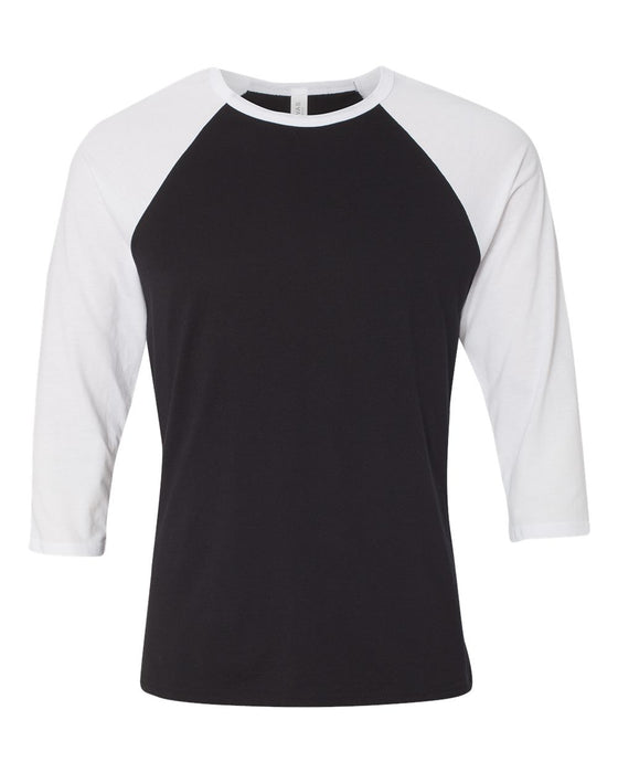 BELLA + CANVAS Three-Quarter Sleeve Baseball Tee