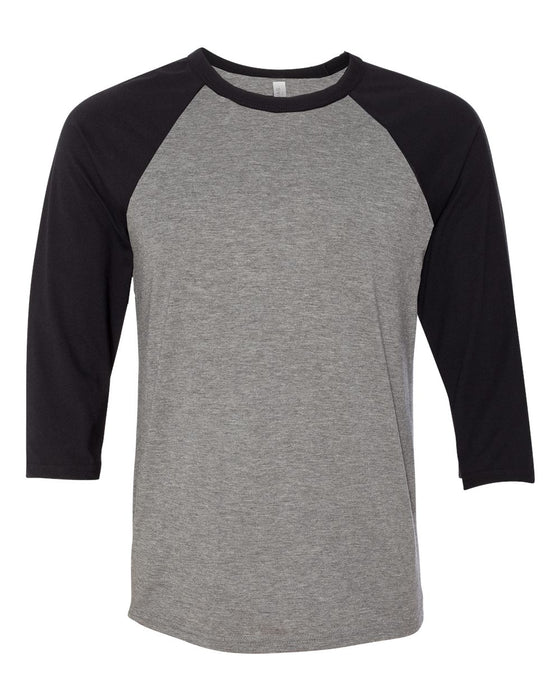 BELLA + CANVAS Three-Quarter Sleeve Baseball Tee