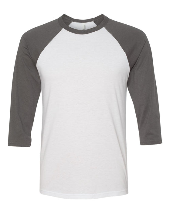 BELLA + CANVAS Three-Quarter Sleeve Baseball Tee