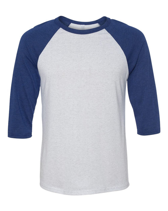 BELLA + CANVAS Three-Quarter Sleeve Baseball Tee