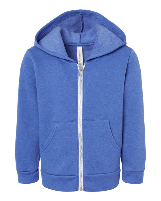 BELLA + CANVAS Toddler Sponge Fleece Full-Zip Hoodie