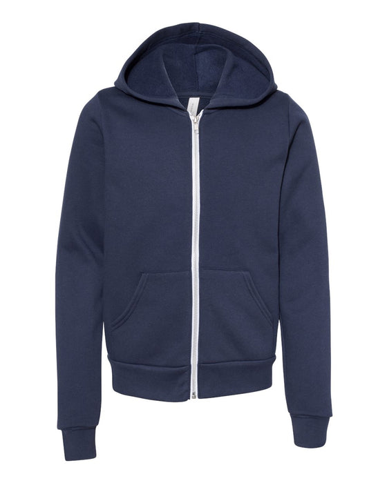 BELLA + CANVAS Youth Sponge Fleece Full-Zip Hoodie