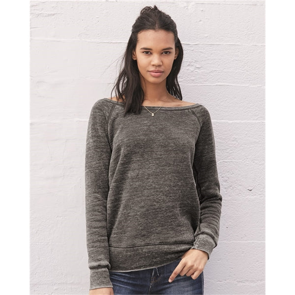 BELLA + CANVAS Women's Sponge Fleece Wide Neck Sweatshirt