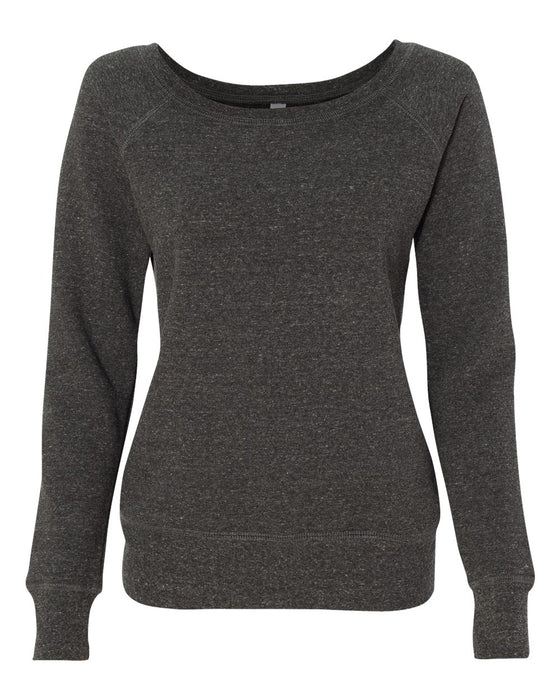 BELLA + CANVAS Women's Sponge Fleece Wide Neck Sweatshirt