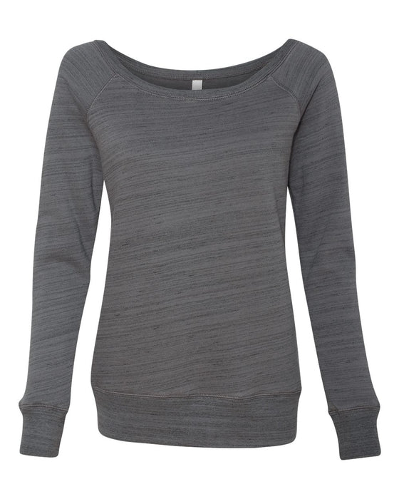 BELLA + CANVAS Women's Sponge Fleece Wide Neck Sweatshirt