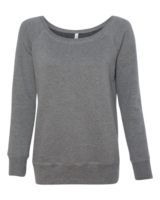 BELLA + CANVAS Women's Sponge Fleece Wide Neck Sweatshirt