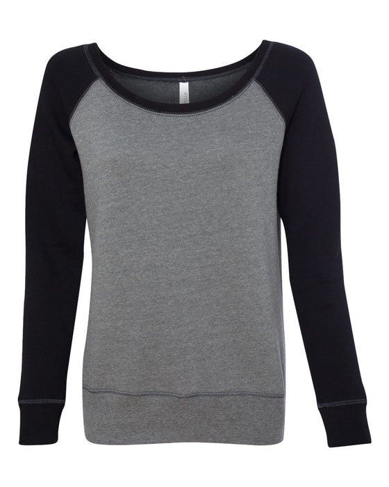 BELLA + CANVAS Women's Sponge Fleece Wide Neck Sweatshirt