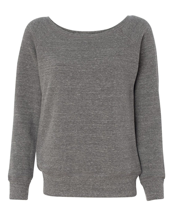 BELLA + CANVAS Women's Sponge Fleece Wide Neck Sweatshirt