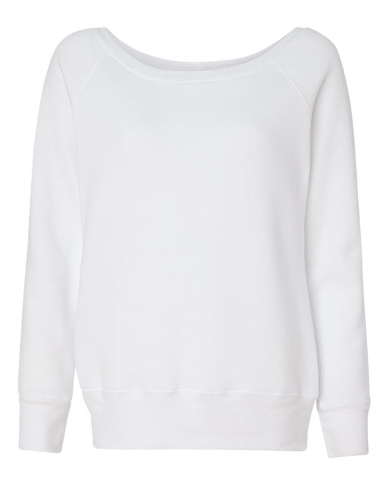 BELLA + CANVAS Women's Sponge Fleece Wide Neck Sweatshirt