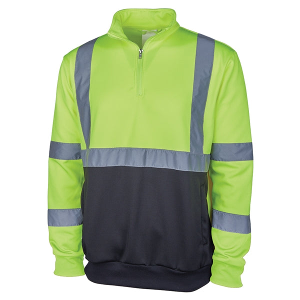 Quarter Zip Hi-Vis Sweatshirt