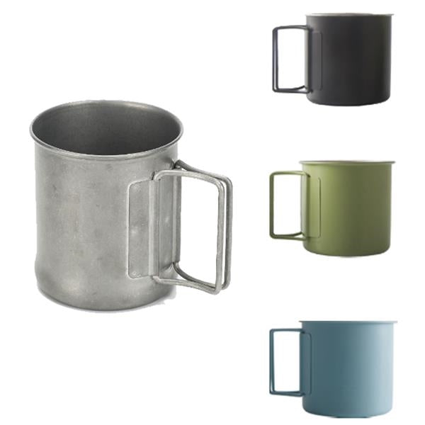 10oz Stainless Steel Mug With Folding Handle