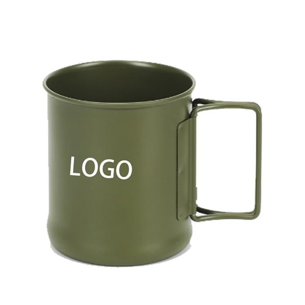 10oz Stainless Steel Mug With Folding Handle