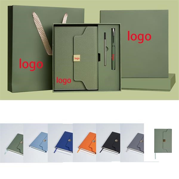 Premium Leather Hardcover Notebook Gift Set