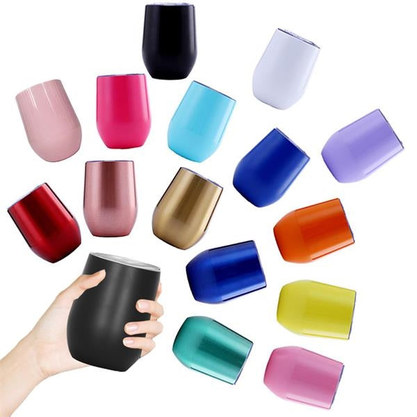12 oz Stainless Steel Insulated Wine Tumbler