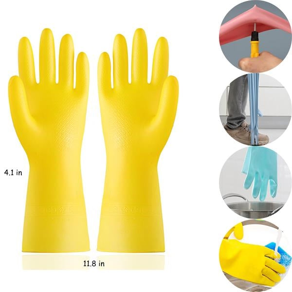 PVC Multifunctional Cleaning Waterproof Dishwashing Gloves