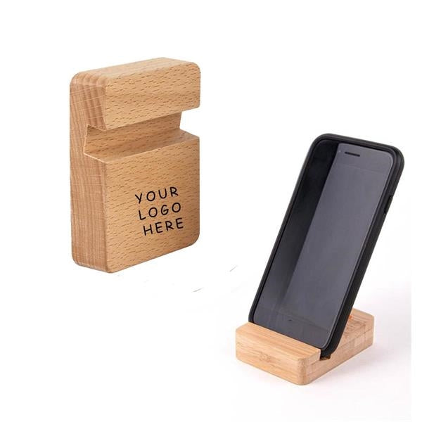Eco-Friendly Bamboo Mobile Device Holder