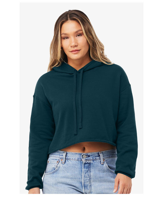 Ladies' Cropped Fleece Hoodie