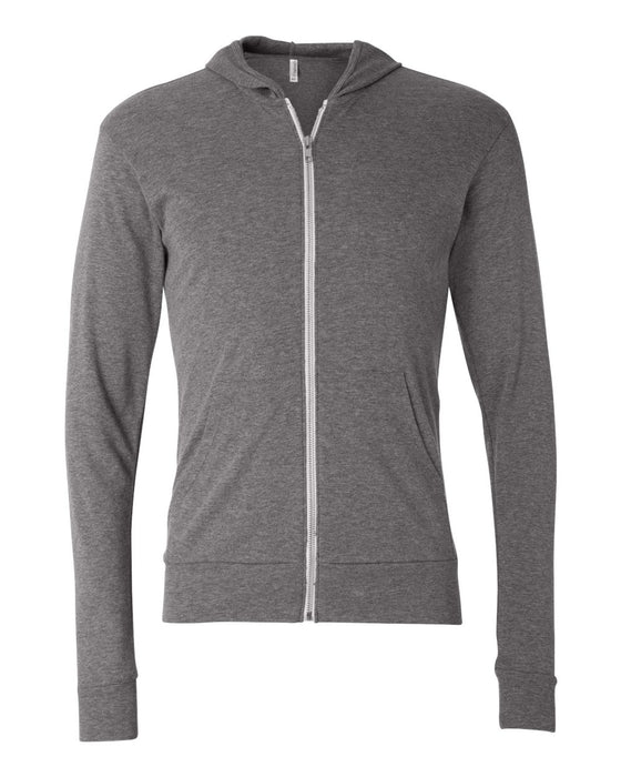 Bella+Canvas® Unisex TriBlend Lightweight Full-Zip Hoodie