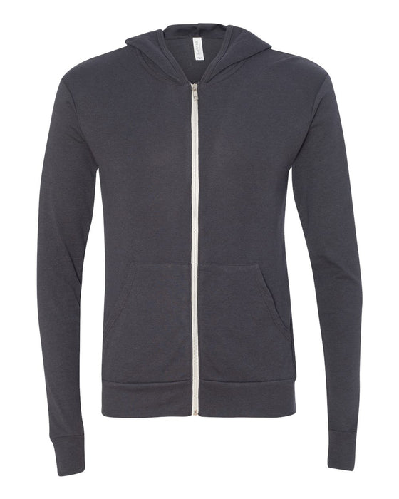 Bella+Canvas® Unisex TriBlend Lightweight Full-Zip Hoodie