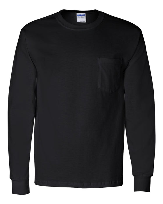 Ultra Cotton® Long-Sleeve Pocket T-Shirt