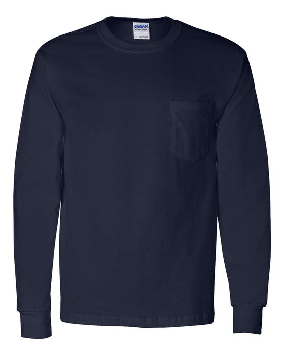 Ultra Cotton® Long-Sleeve Pocket T-Shirt