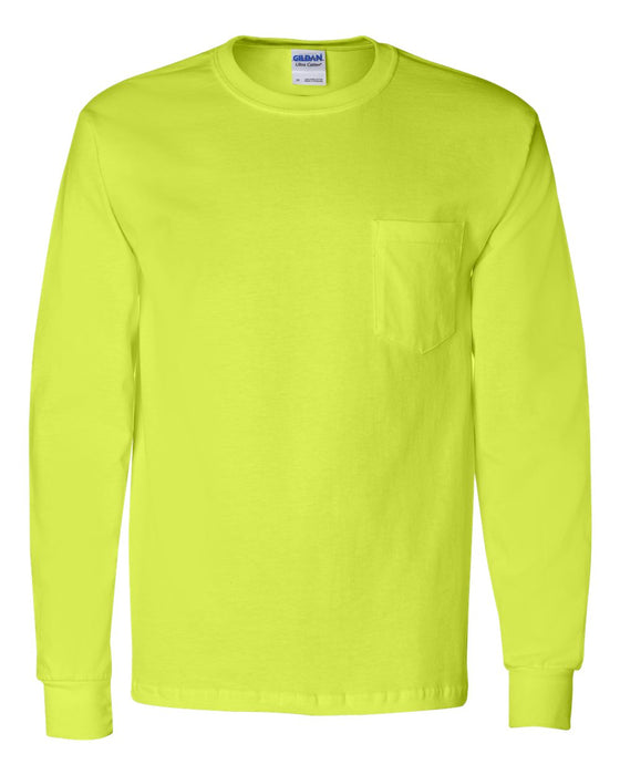 Ultra Cotton® Long-Sleeve Pocket T-Shirt