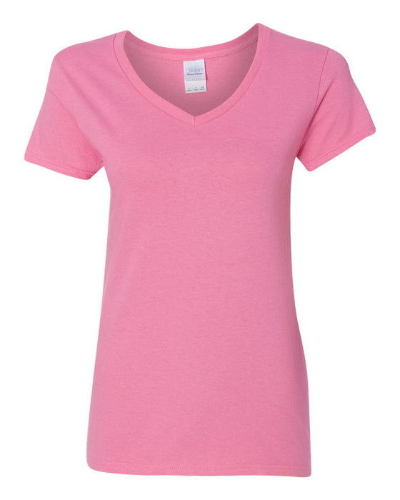 Ladies' Heavy Cotton V-Neck T-Shirt