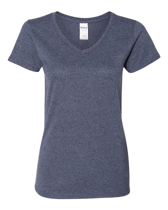 Ladies' Heavy Cotton V-Neck T-Shirt