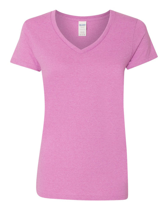 Ladies' Heavy Cotton V-Neck T-Shirt