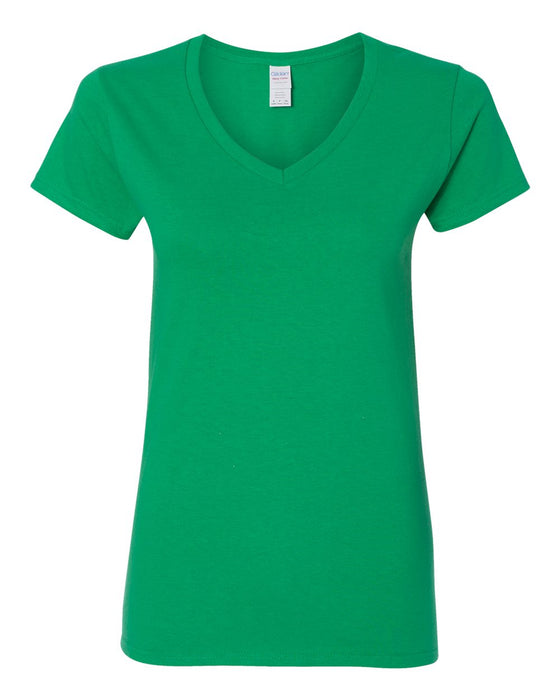 Ladies' Heavy Cotton V-Neck T-Shirt