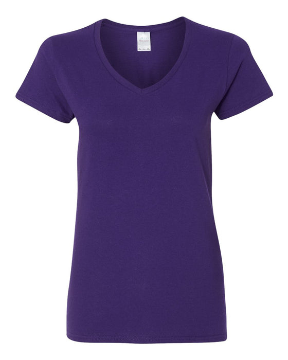 Ladies' Heavy Cotton V-Neck T-Shirt