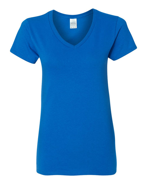 Ladies' Heavy Cotton V-Neck T-Shirt