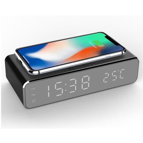 Digital Alarm Clock With Wireless Charging