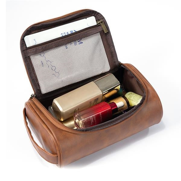 Vegan Leather Makeup Travel Bag