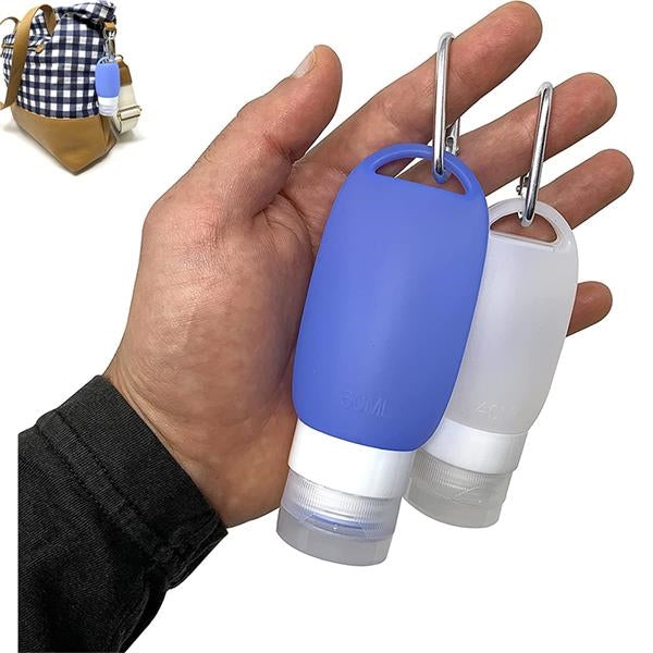Silicone Travel Bottle with Carry Clip