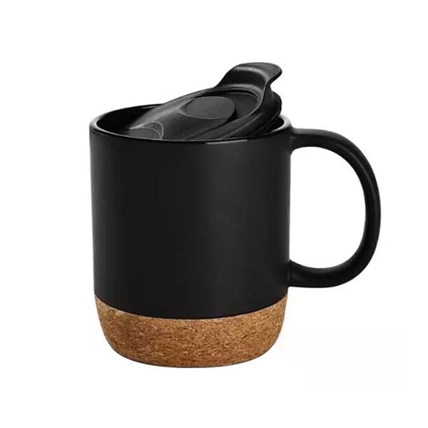 14 oz Cork Base Ceramic Coffee Mug