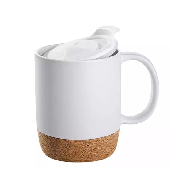 14oz Cork Base Ceramic Coffee Mug