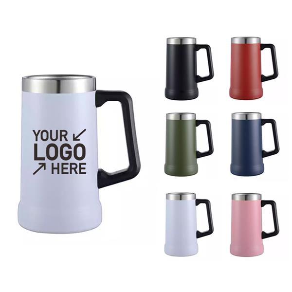 24 oz Extra Large Stainless Steel Beer Stein