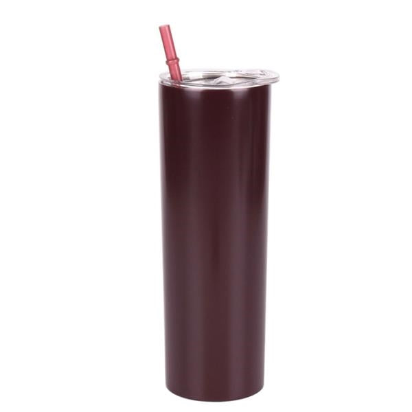 20 oz Stainless Steel Tumbler With Straw