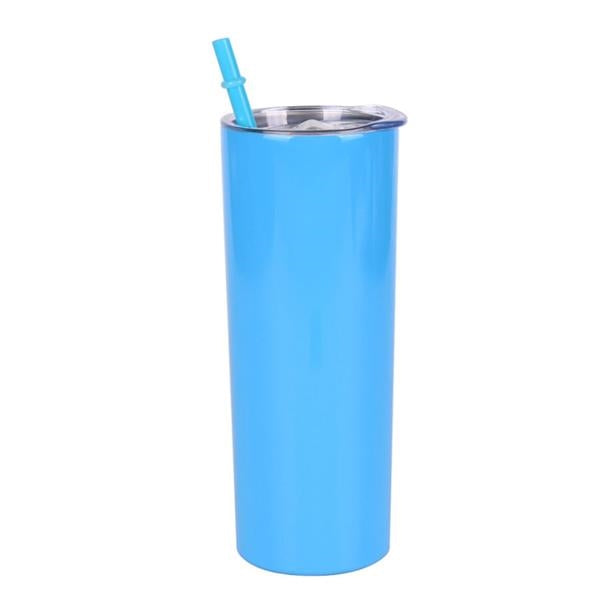 Stainless Steel Tumbler With Straw - 20oz