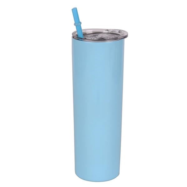 20 oz Stainless Steel Tumbler With Straw