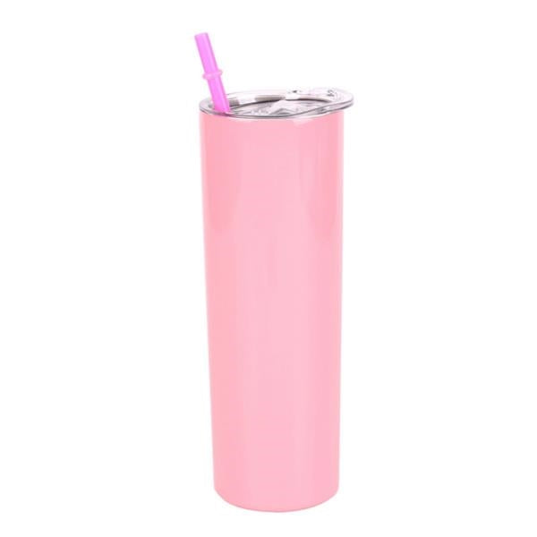 20 oz Stainless Steel Tumbler With Straw
