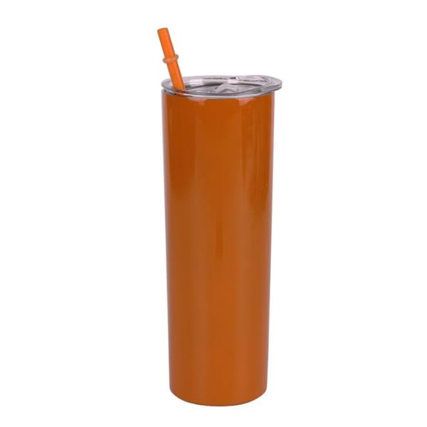 20 oz Stainless Steel Tumbler With Straw