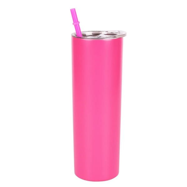 20 oz Stainless Steel Tumbler With Straw