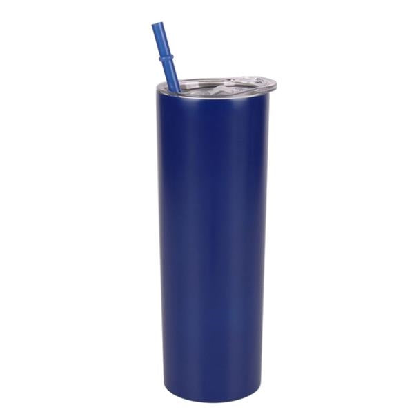 20 oz Stainless Steel Tumbler With Straw