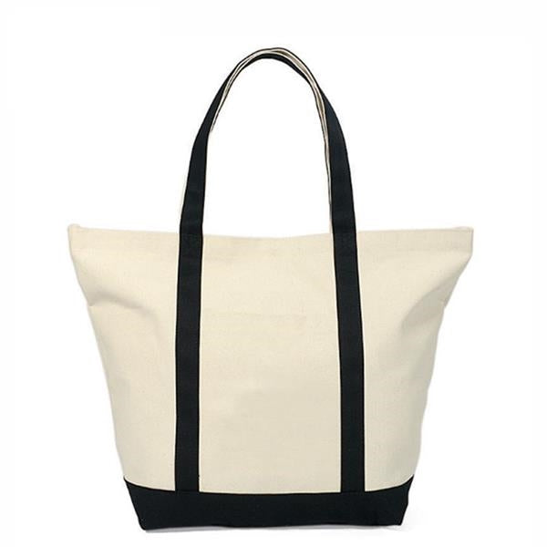 Contrast Strap Tote Bag